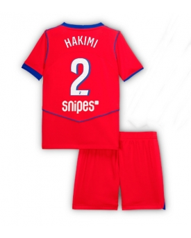 Billige Fotballdrakt Paris Saint-Germain Achraf Hakimi #2 Replika Tredjedraktsett Barn 2025-26 Kortermet (med bukser)